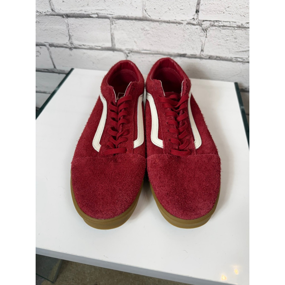 Men's Vans Old Skool Low Pro Red Suede Sneakers White Stripe size 10.5 NWOT - Picture 8 of 8